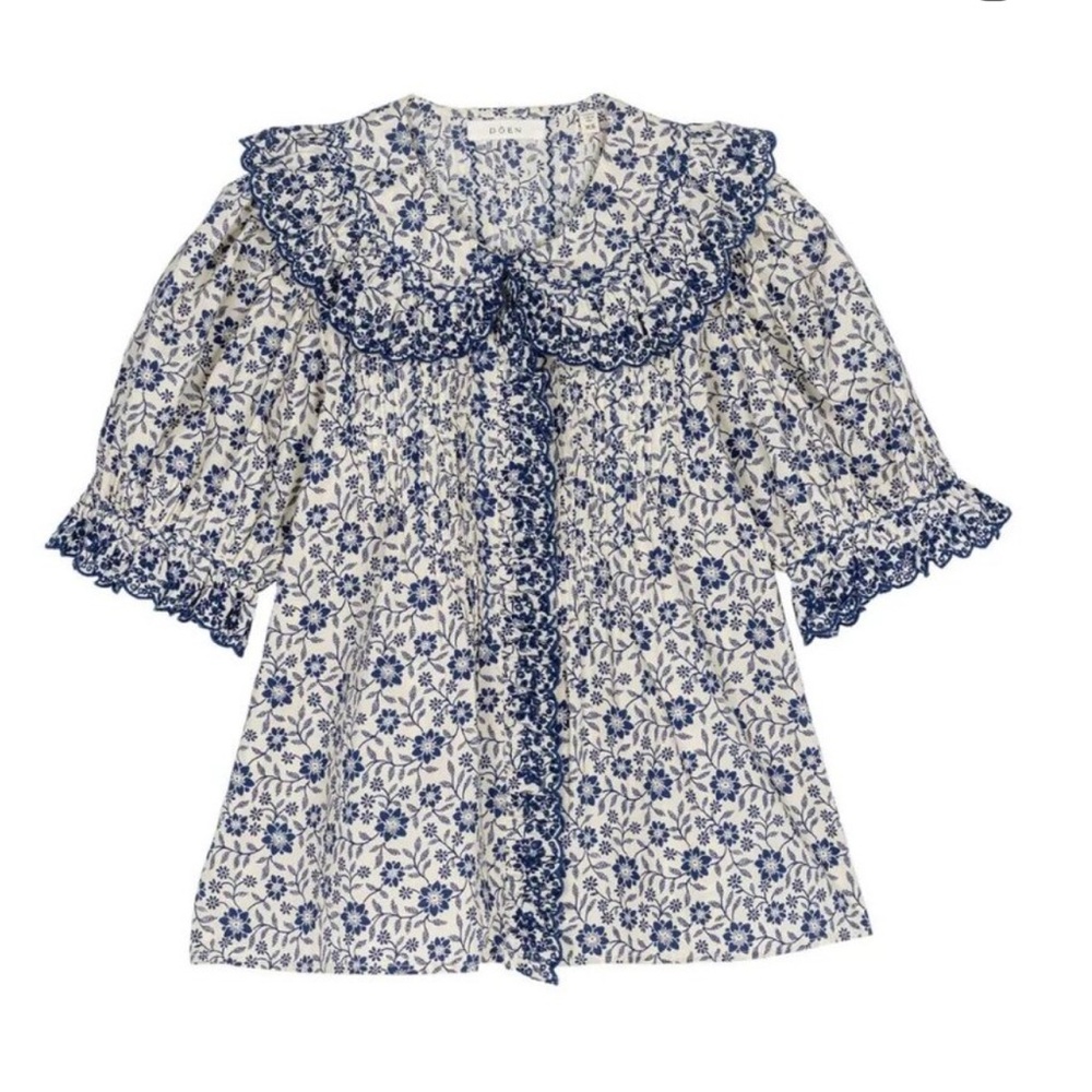 Doen Quincy Top Cream Jessamine Calico